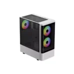 Gamdias TALOS E3 CG ARGB ATX Mid-Tower Gaming Casing (White) - Image 3