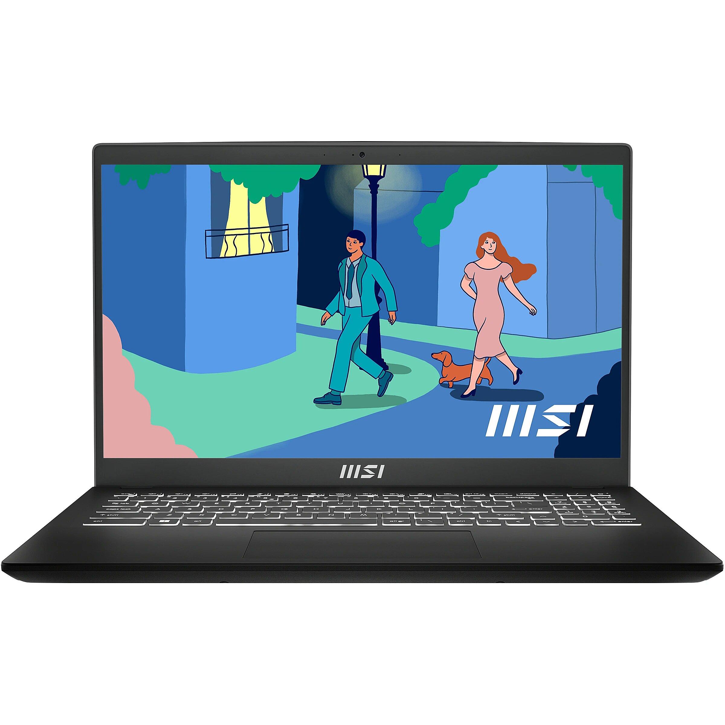 MSI Modern 15 B7M AMD Ryzen 7 7730U 16GB RAM 512GB SSD 15.6 Inch FHD Classic Black Laptop - Image 1