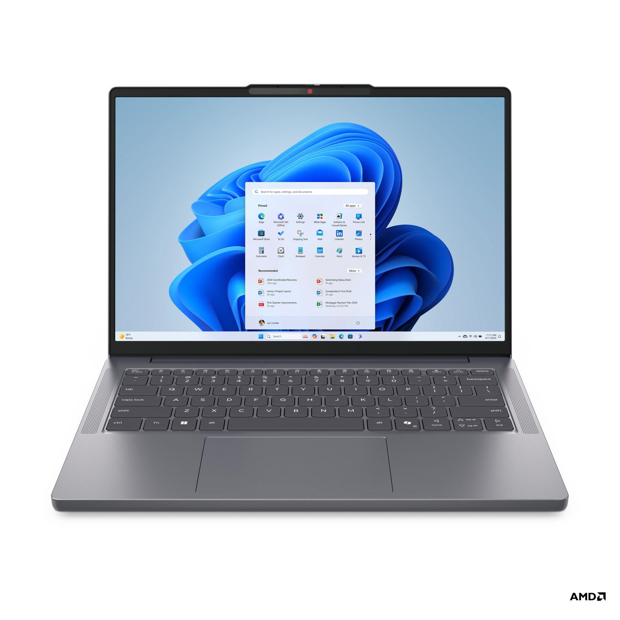 Lenovo IdeaPad Slim 3 14AHP10 Ryzen 5 8640HS 24GB RAM 14-inch WUXGA Laptop with Backlit Keyboard - Image 1