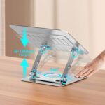 BWOO BO-ZJ142 Laptop 360° Rotation Metal Laptop Stand - Image 2