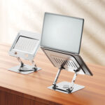 BWOO BO-ZJ142 Laptop 360° Rotation Metal Laptop Stand - Image 4