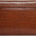 WIWU SKIN CROCO GENUINE 16.2 INCH LEATHER SLEEVE FOR MACBOOK (BROWN)