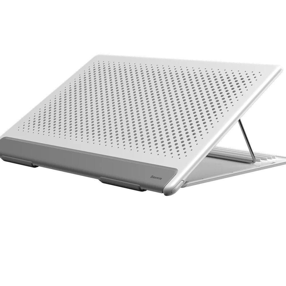 5-oskAbuA6wU49C4d_ BASEUS SUDD-2G LET’S GO MESH PORTABLE LAPTOP STAND – WHITE - Image 1