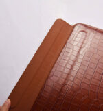 WIWU SKIN CROCO GENUINE 16.2 INCH LEATHER SLEEVE FOR MACBOOK (BROWN) - Image 5