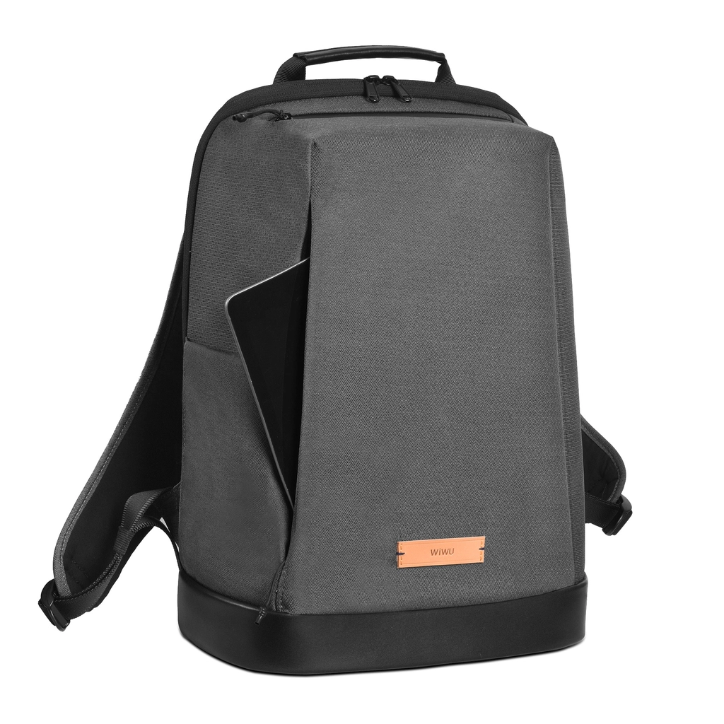 9f90e95c-30cc-461 Wiwu Elite 15.6 Inch Waterproof Laptop Backpack (Gray) - Image 1