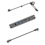 WiWU A821CH Laptop Stand Hub 8 in 1 USB-C Docking Station - Image 5