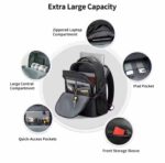 ARCTIC HUNTER B00388 Waterproof Light Large Capacity Grey Backpack - Image 4