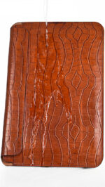 WIWU SKIN CROCO GENUINE 16.2 INCH LEATHER SLEEVE FOR MACBOOK (BROWN) - Image 3