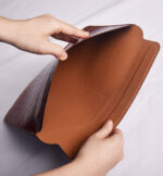 WIWU SKIN CROCO GENUINE 16.2 INCH LEATHER SLEEVE FOR MACBOOK (BROWN) - Image 4