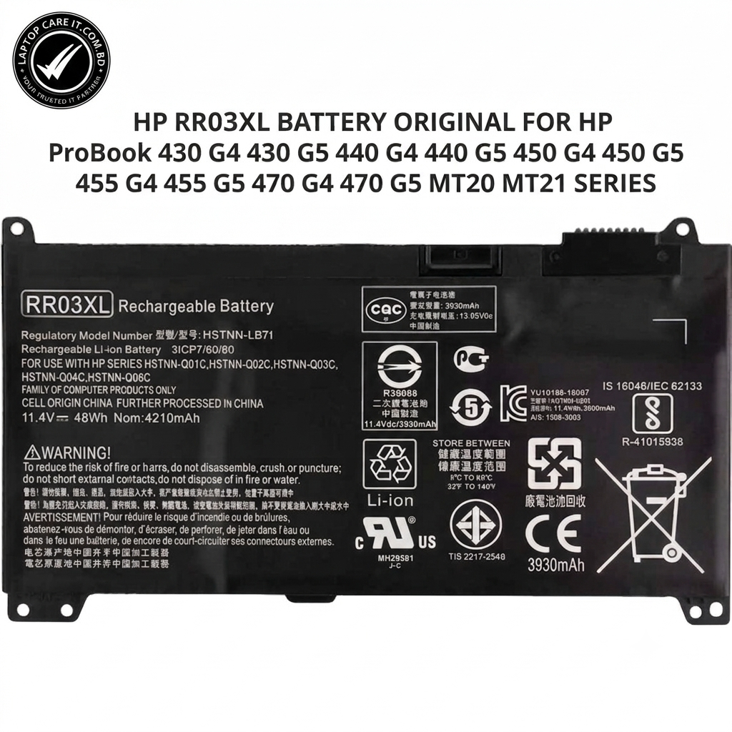hp-rr03xl-original-laptop-battery-probook-g4-g5.jpg HP ProBook 430 G4, 430 G5, 440 G4, 440 G5, 450 G4, 450 G5, 455 G4, 455 G5, 470 G4, 470 G5 SERIES LAPTOP BATTERY - Image 1