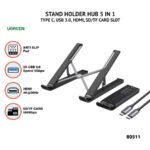 UGREEN CM359 Laptop Stand with 5-in-1 Docking Station - Image 3